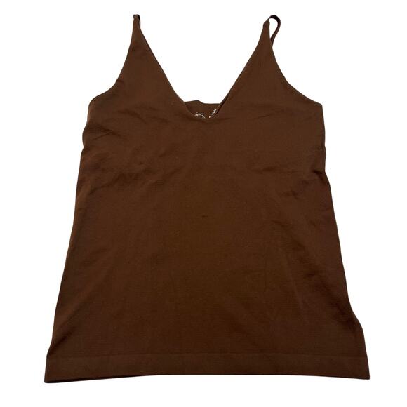 M176 INTIMATELY Free People Women's V-Neck Tank Top Brown XS/Small - Picture 1 of 5